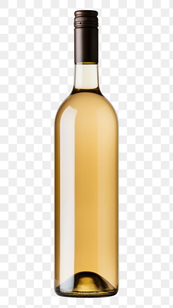 PNG Photo of a white wine bottle glass drink white background.