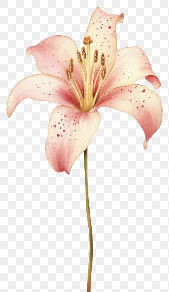 PNG Pink lily blossom flower petal