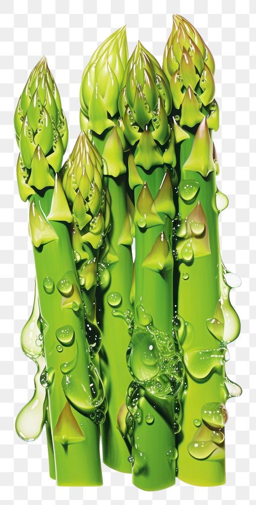 PNG A fresh asparagus vegetable plant food.