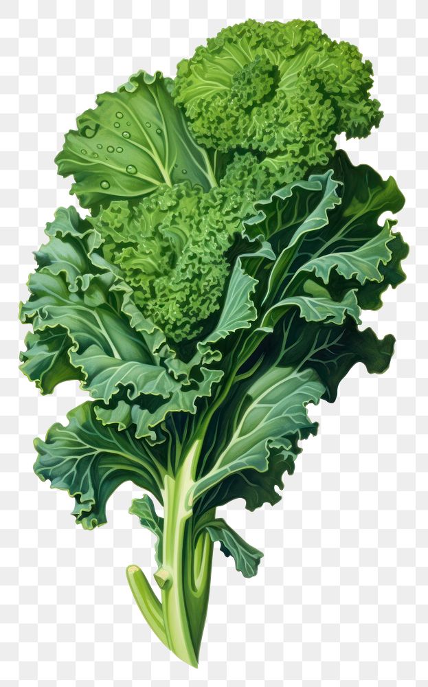 PNG A fresh kale vegetable broccoli plant.