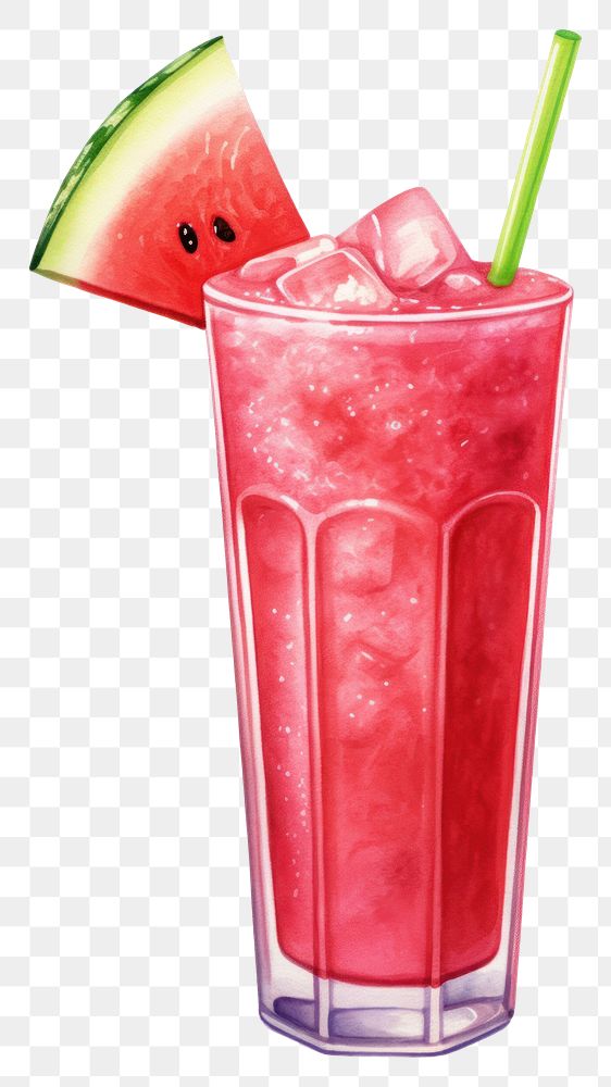 PNG Watermelon juice smoothie fruit drink.