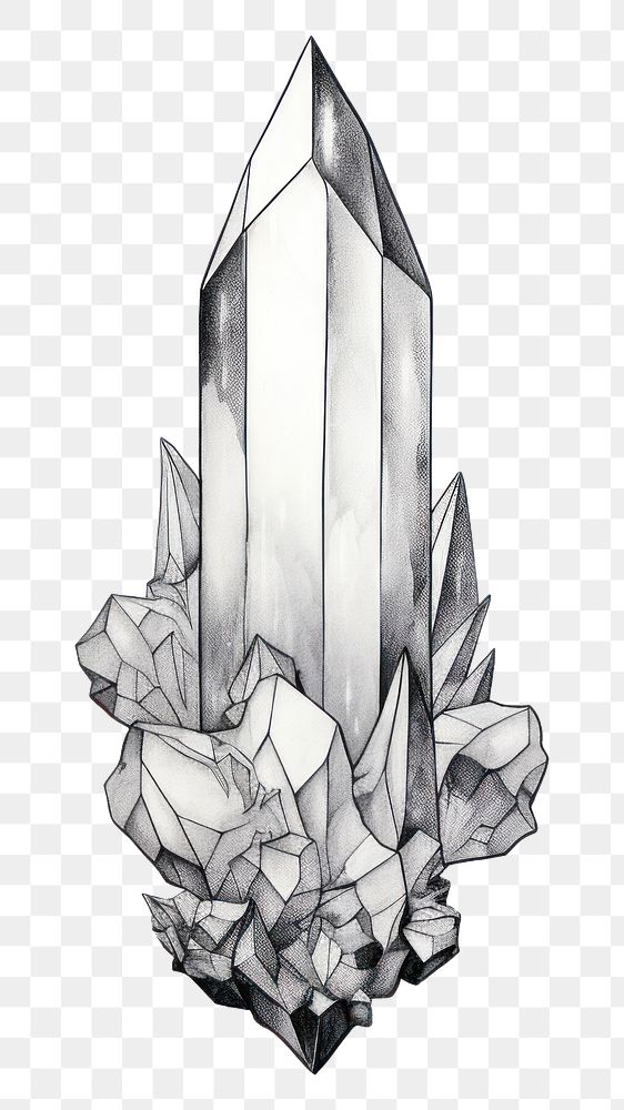 PNG Crystal quartz drawing sketch Free PNG rawpixel