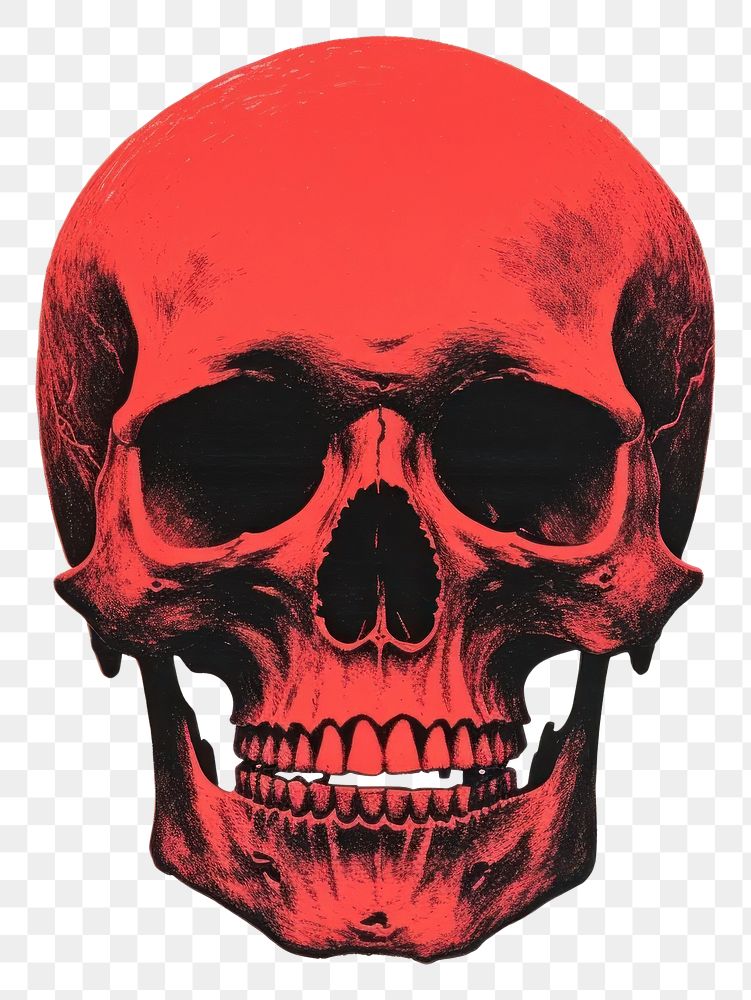 PNG Skull red creativity anatomy