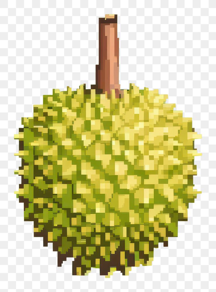 PNG Durian pixel fruit plant food.