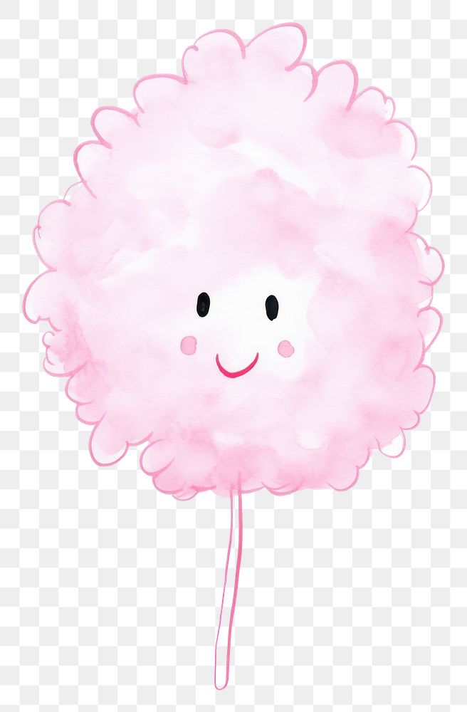 PNG A cotton candy balloon white background celebration.