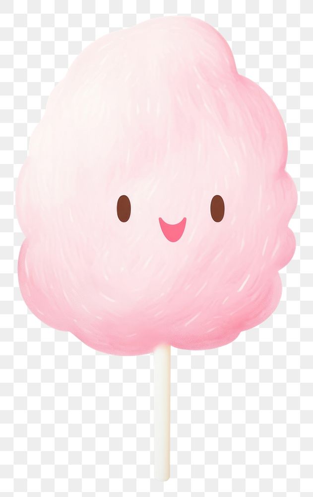 PNG A cotton candy lollipop food white background.
