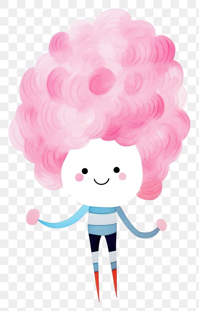 PNG A cotton candy toy white background creativity.