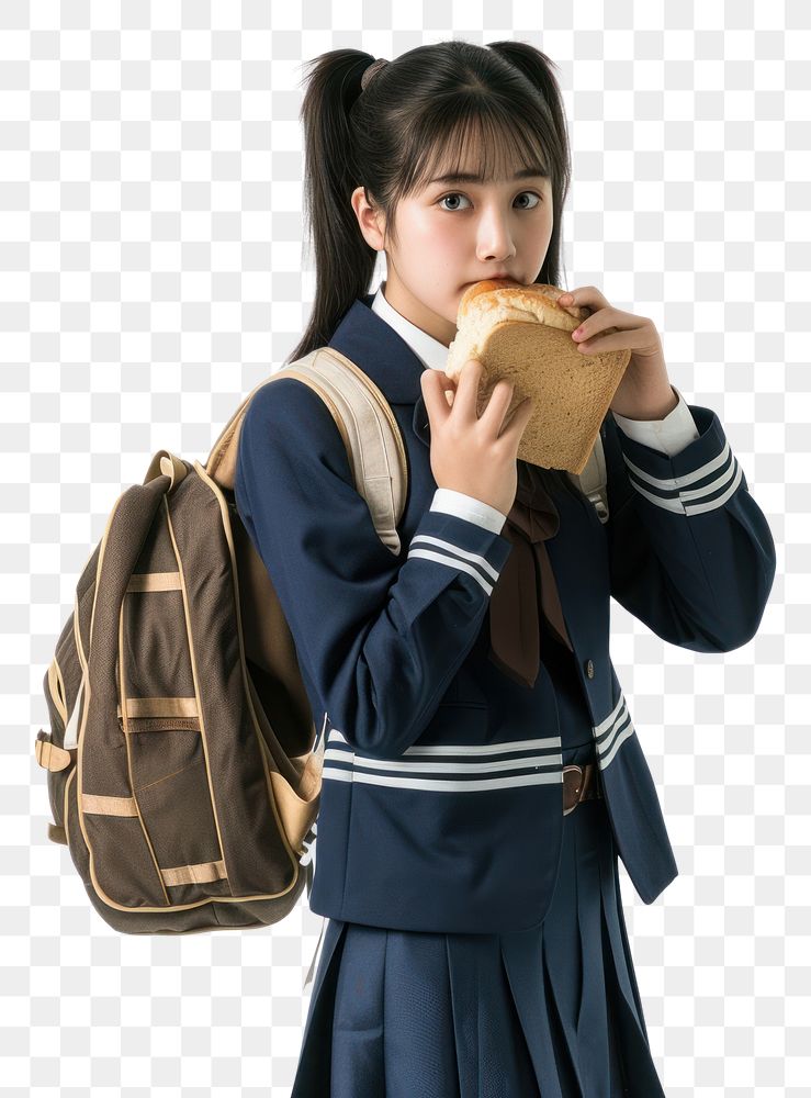 PNG Japanese female student adult photo bag.