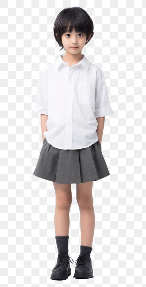 PNG Japanese girl student miniskirt footwear white.