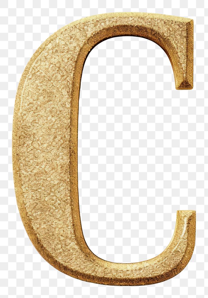 PNG Golden alphabet C letter text white background accessories.