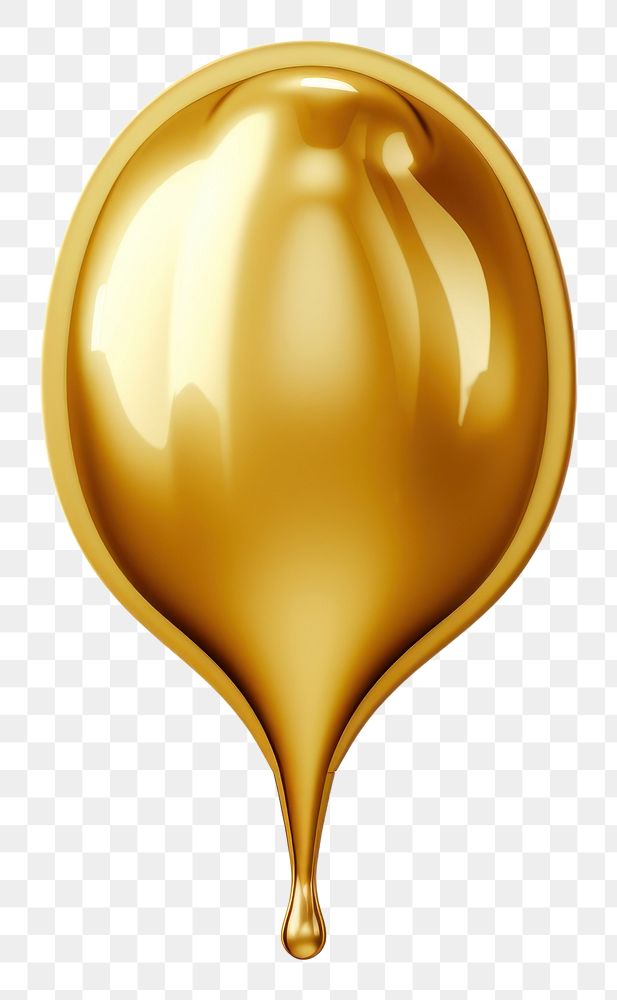 PNG Balloon gold white background simplicity.