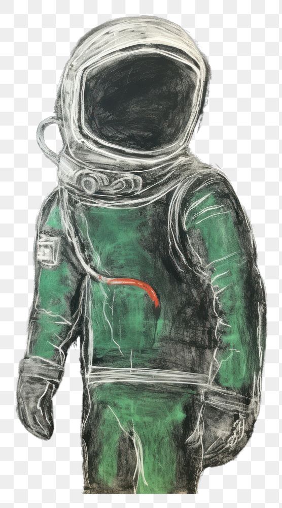 PNG Astronauty sketch painting drawing.