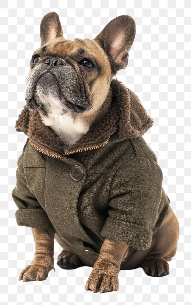 PNG Dog wearing clothes bulldog animal mammal.