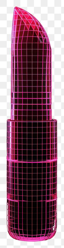 PNG  Neon lipstick wireframe cosmetics darkness research.