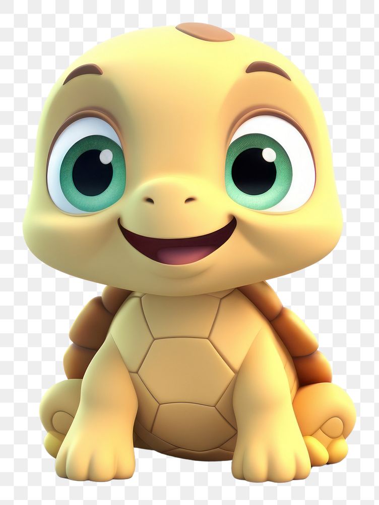 PNG Cute baby turtle background reptile cartoon animal.