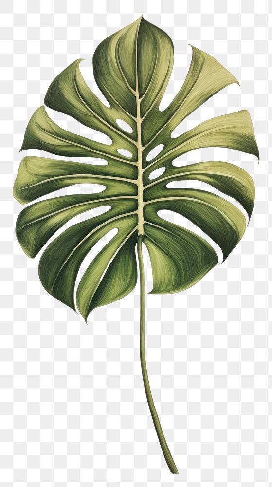 PNG Monstera leaf drawing sketch flower.
