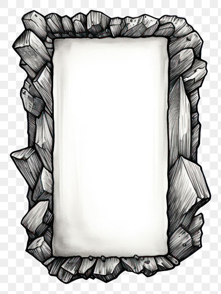 PNG Rectangle crystal frame design rectangle white background damaged.