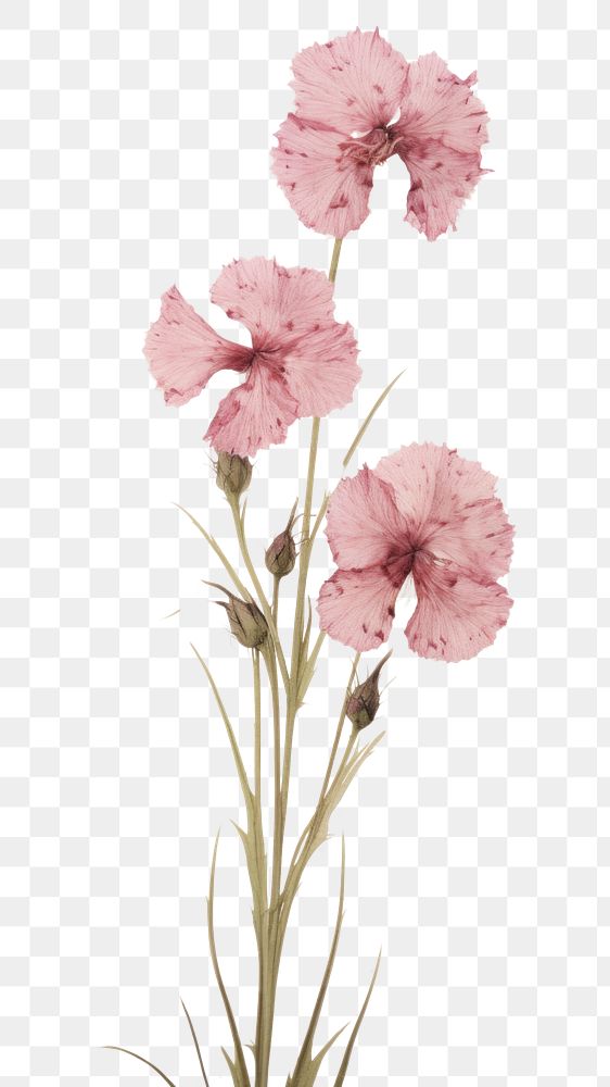 PNG Dianthus flower plant wall.