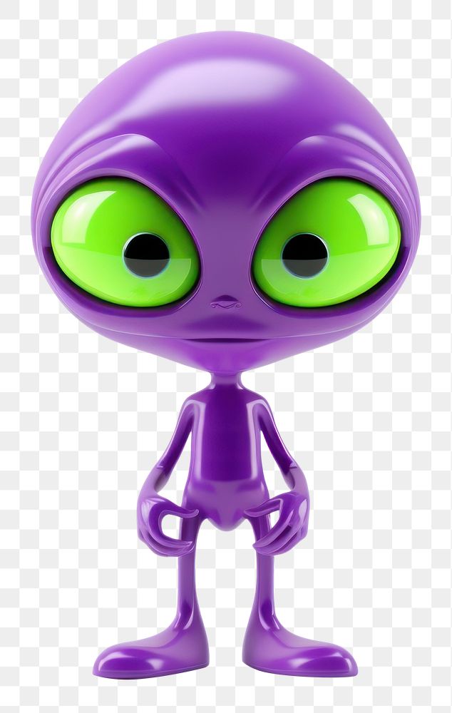 PNG A aliens purple cartoon toy.