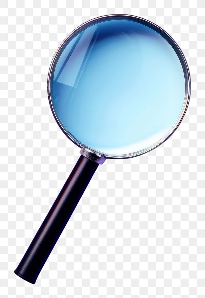 PNG Magnifying glass reflection discovery circle.