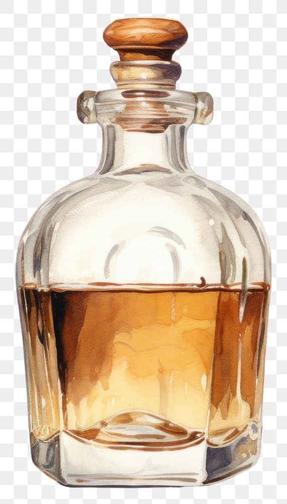 PNG Bottle perfume whisky glass.