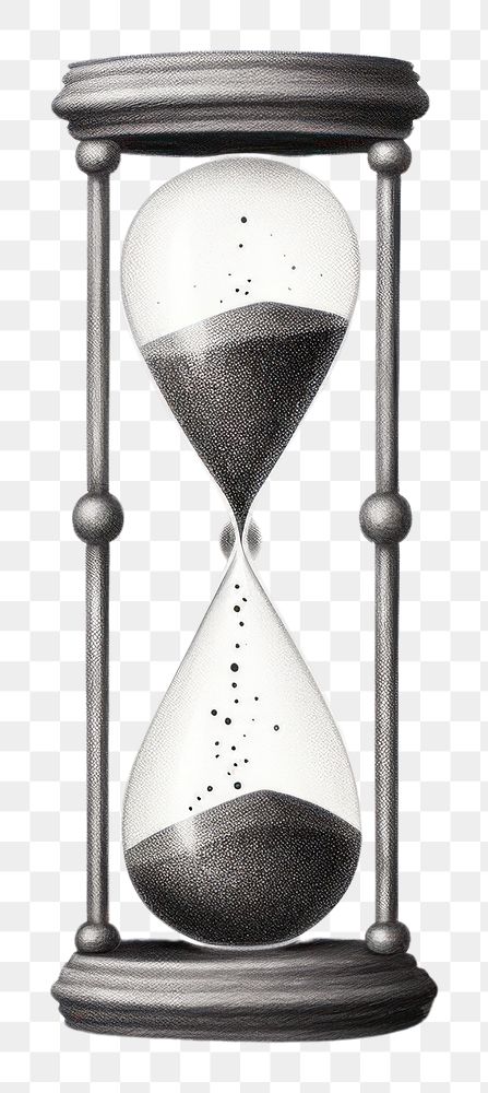 PNG Hourglass hourglass monochrome deadline.