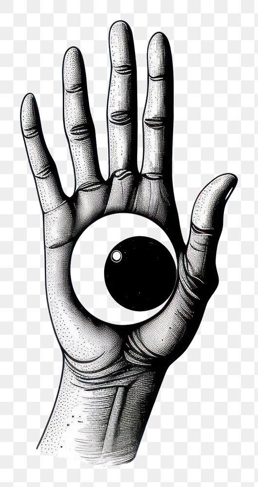 PNG Eye drawing hand finger.