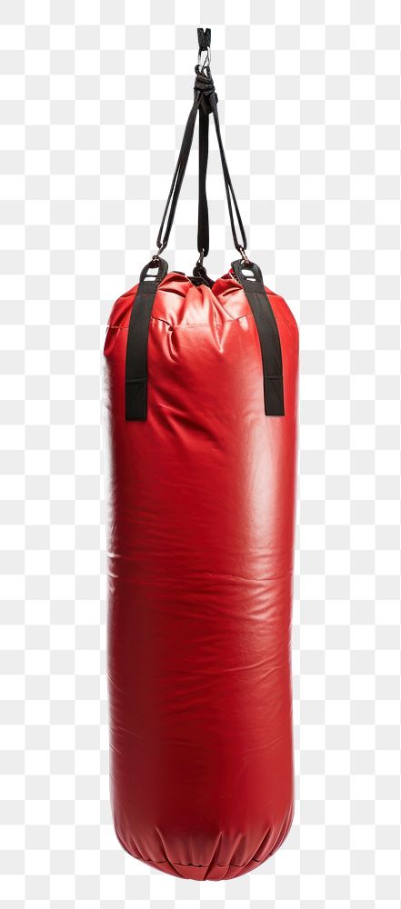 PNG Boxing bag white background kickboxing toughness.
