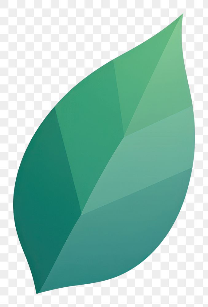 PNG Leaf shape gradient plant green white background.