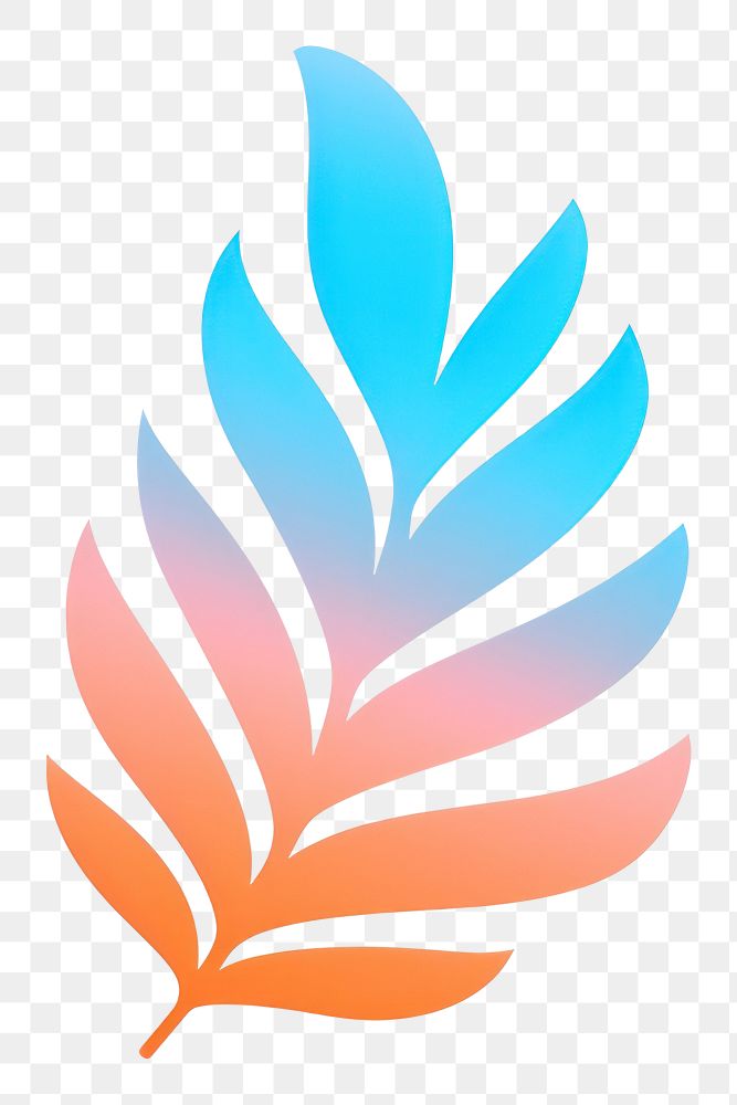 PNG Pattern plant leaf logo.