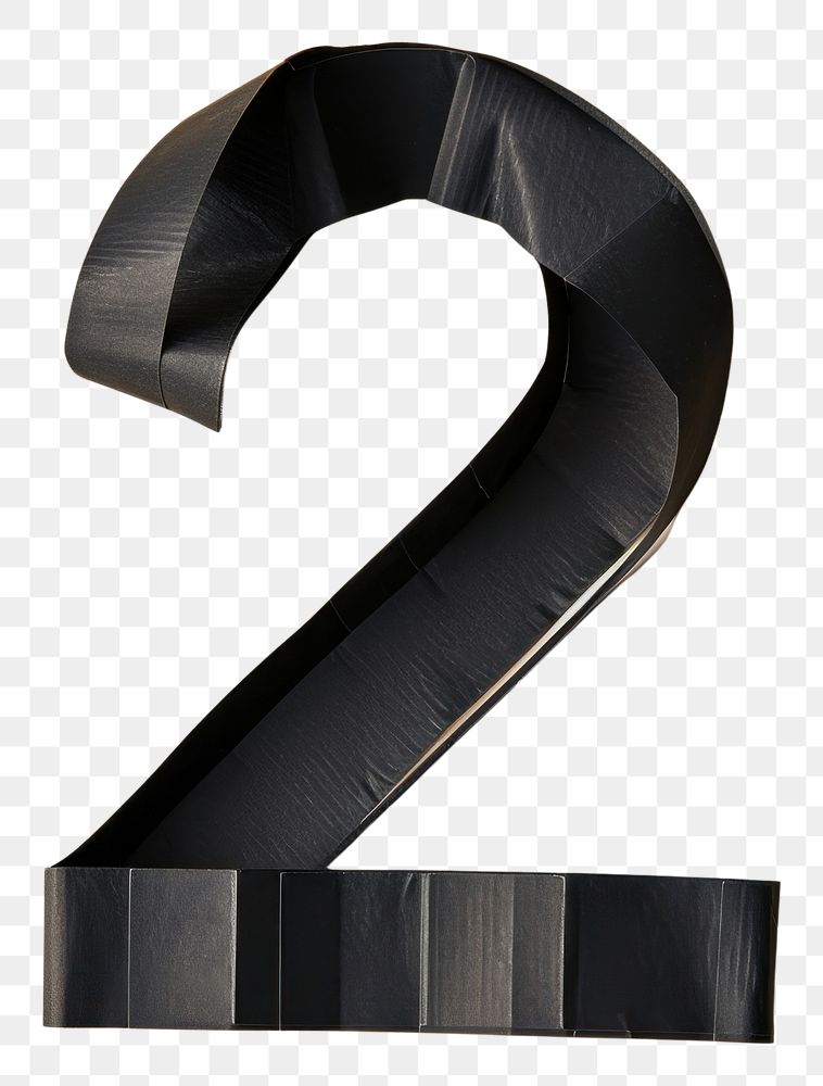 PNG Tape letters number 2 black simplicity symbol.