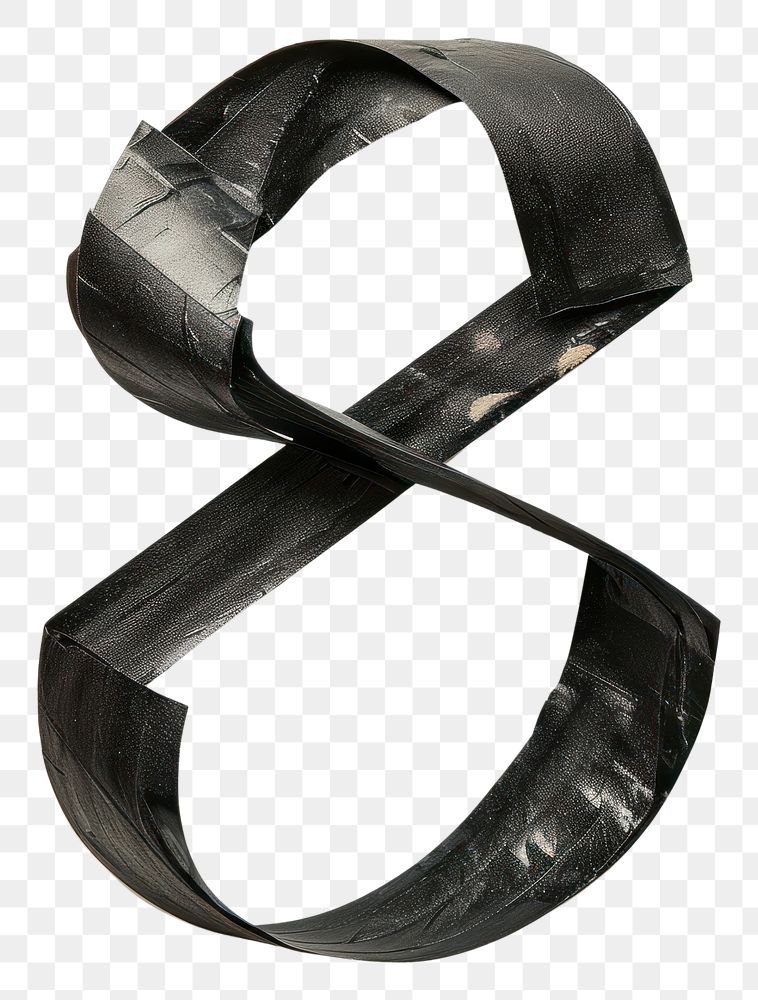 PNG Tape letters number 8 jewelry black accessories.