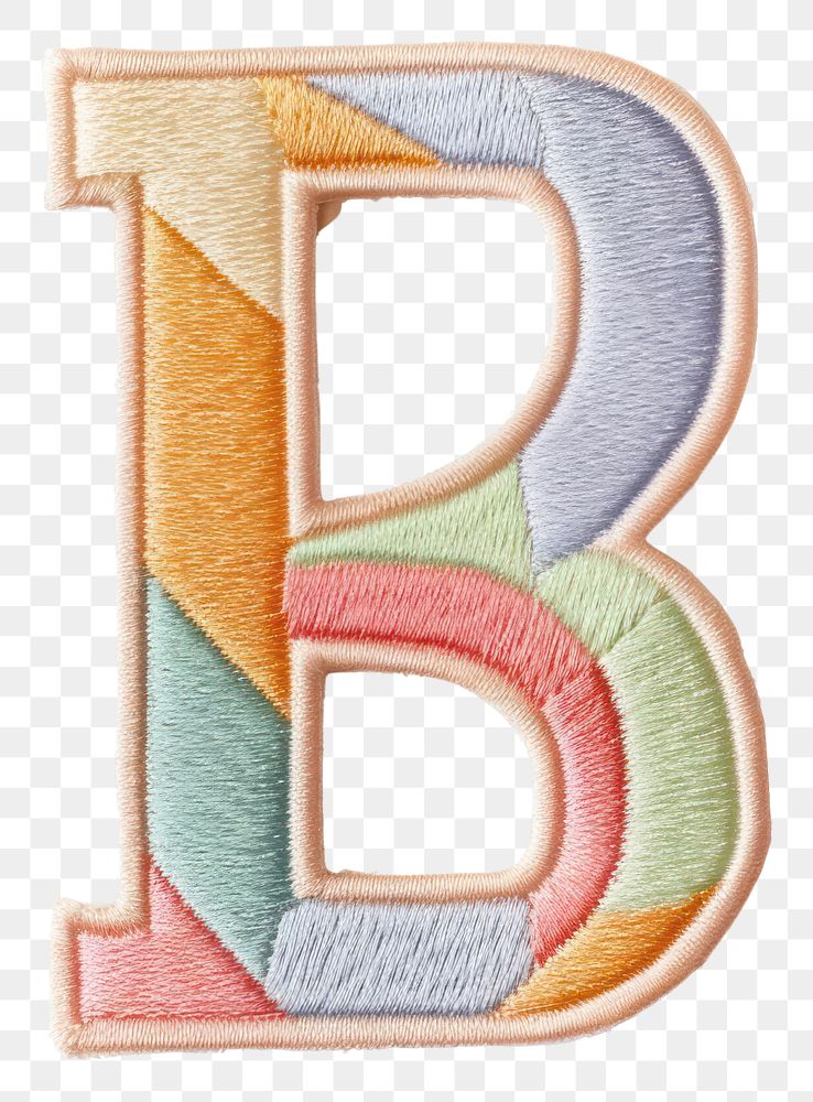 PNG Patch letter B text white background creativity.