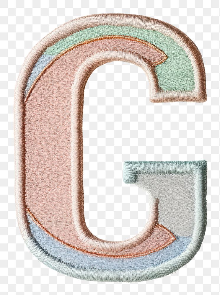 PNG Patch letter G white background creativity pattern.