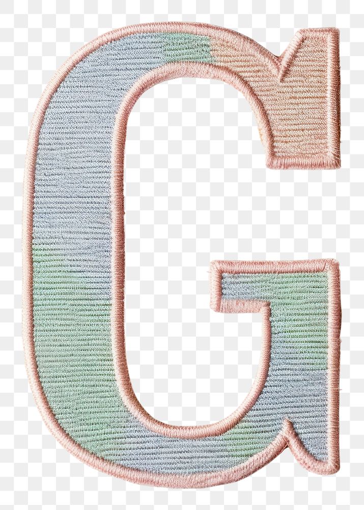 PNG Patch letter G text creativity pattern.