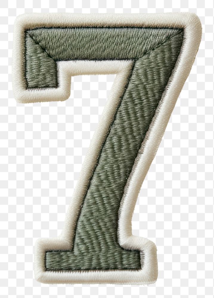 PNG Patch letter number 7 text simplicity textile.