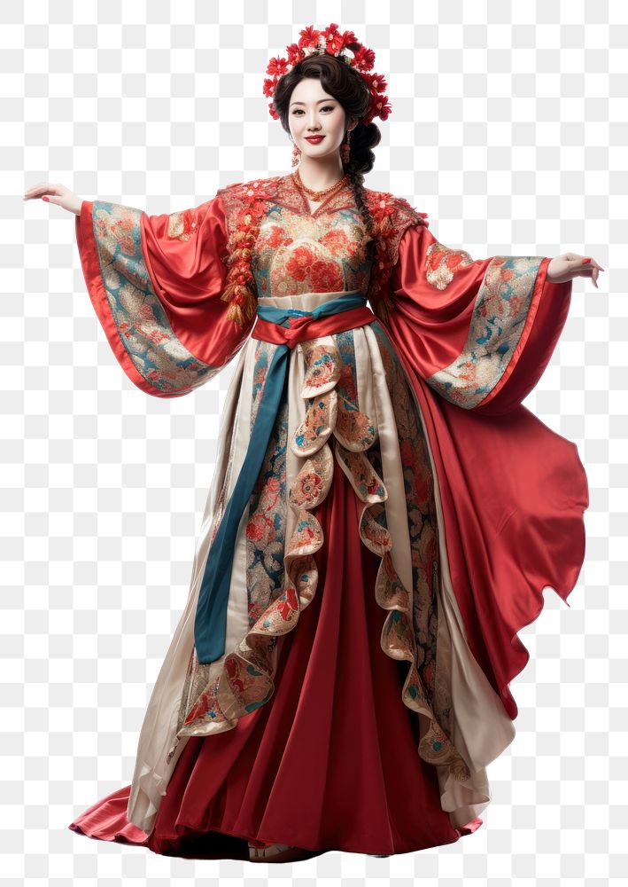 PNG  Chinese opera singer costume fashion dancing.