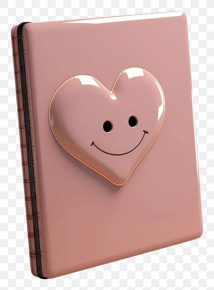 PNG Notebook smiling cartoon symbol.
