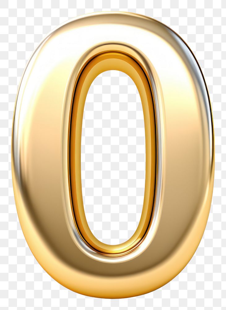 PNG Number gold circle symbol.
