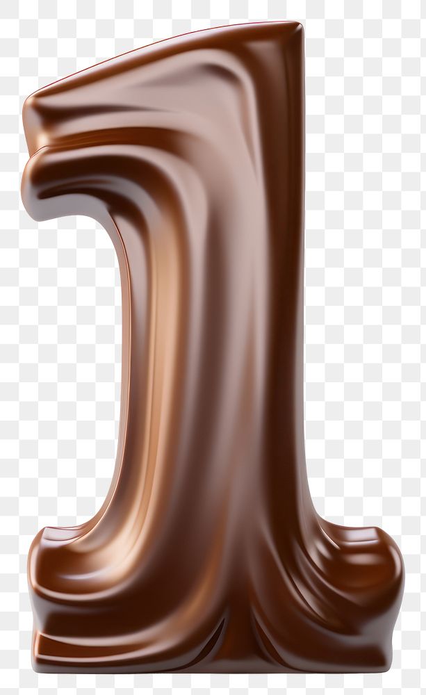 PNG Number 1 chocolate dessert brown.