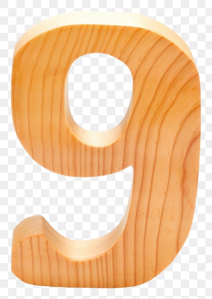 PNG 9 letter number wood font.