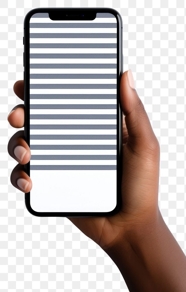 PNG Phone holding screen hand.