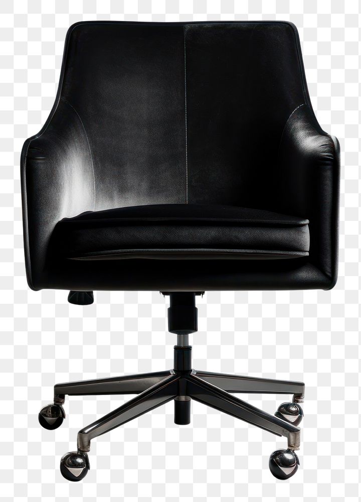 PNG Black velvet office chair furniture armchair recliner.
