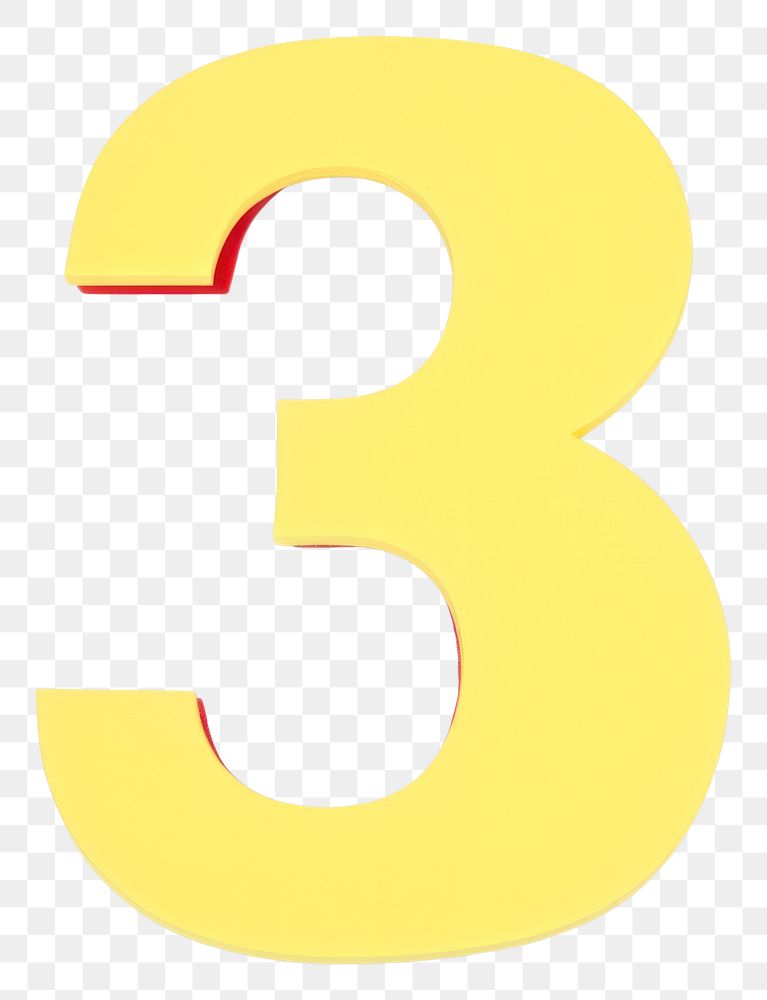 PNG Number letter 3 cut paper text white background circle.