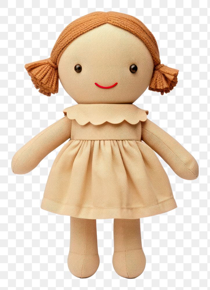 PNG Doll cute toy white background.