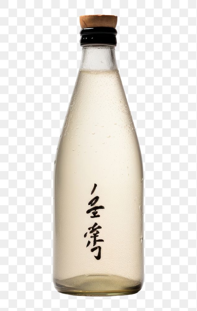 PNG Sake drink white background refreshment.