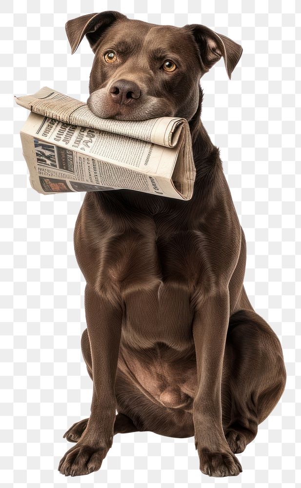 PNG Newspaper mammal animal dog