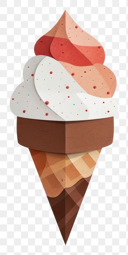 PNG Ice cream dessert paper food.