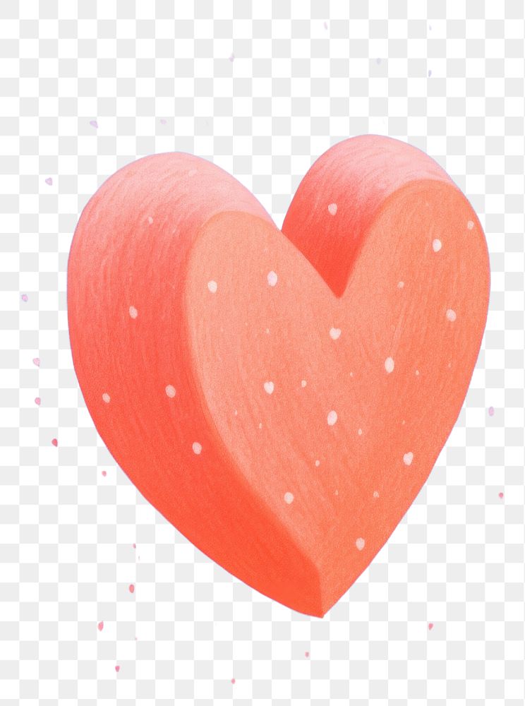 PNG Cute pink heart red creativity yellow.