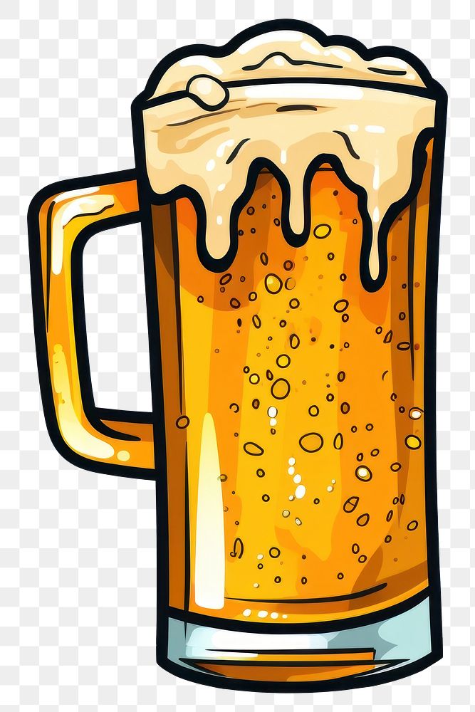 PNG Beer cartoon drink lager.